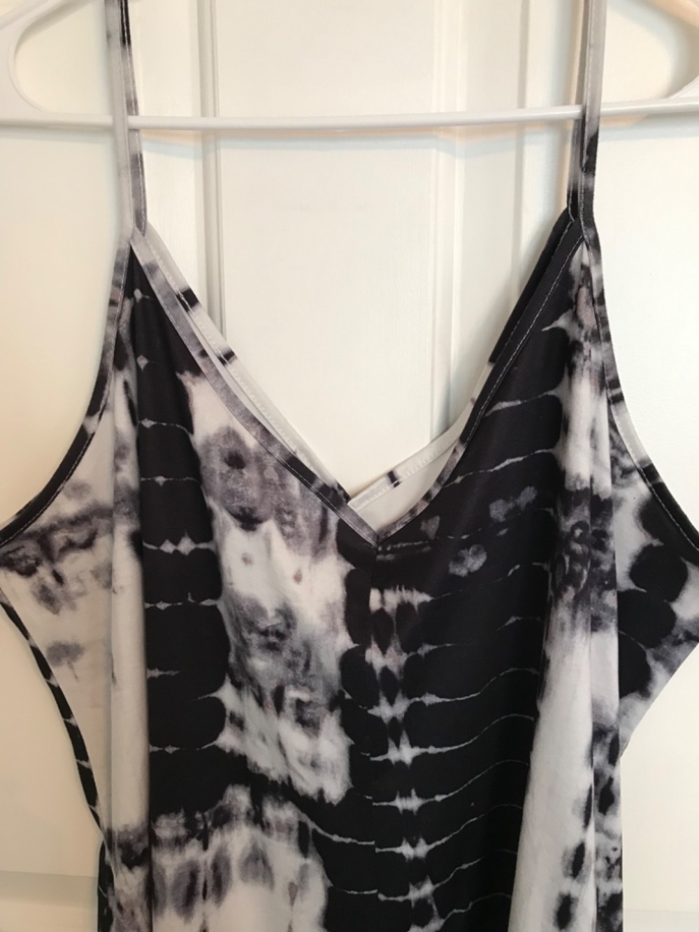 Summer Tie-Dye Casual Spaghetti Strap Shorts Romper Onesie Size XXL Black White - Picture 4 of 8